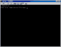DOSプロンプト画面